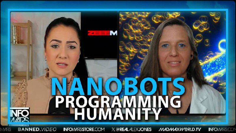 **Nanobots Inside People Programming Humanity**Fabulous discussion with the brilliant Maria Zeee, about nanobots, AI, Geoengineering, mesogen brain chips and **more.**Humanityhttps://banned.video/watch?id=6643f3e2684fe5289a959215&amp;utm\_source=substack&amp;utm\_medium=email