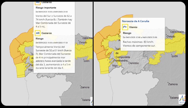 ***⚠*** [#AEMET](?q=%23AEMET) | Avisos SÁBADO 4 …