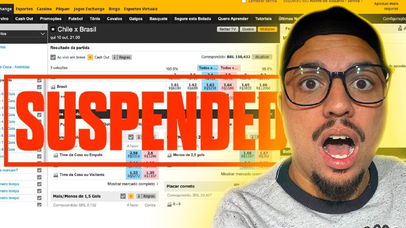 Se alguma vez a Betfair suspendeu …