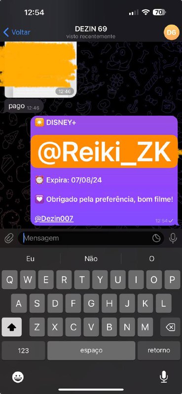 *****✴️*** 01 DISNEY+ vendida com sucesso! …