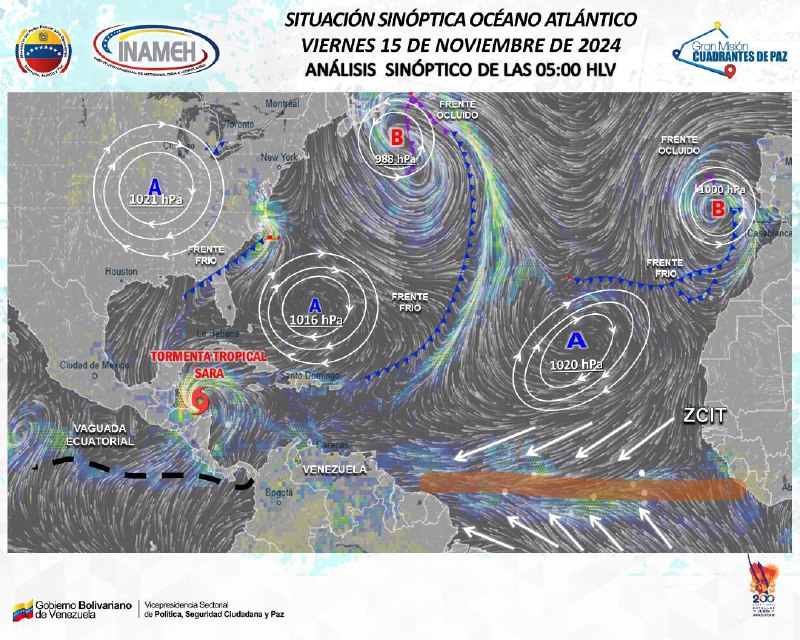 [#15Nov](?q=%2315Nov) [#INAMEHInforma](?q=%23INAMEHInforma) *Situación sinóptica - Océano …