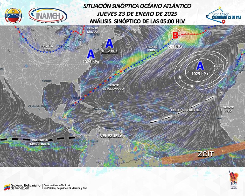 [#23Ene](?q=%2323Ene) [#INAMEHInforma](?q=%23INAMEHInforma) *Situación sinóptica - Océano …