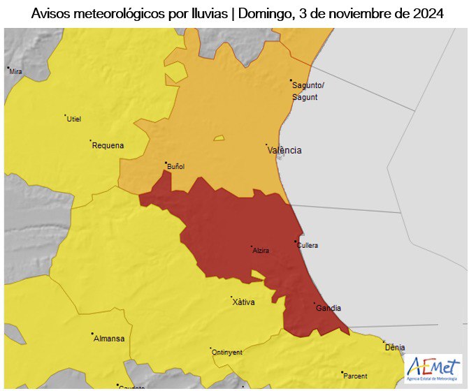 ***⚠️*** ACTUALIZACIÓN AVISOS [AEMET](https://www.aemet.es/es/portada).