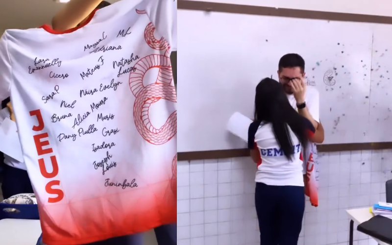 Alunos fazem pegadinha com professor querido …