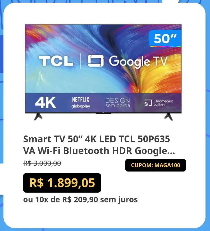 ***✨*** Smart TV 50” 4K LED …