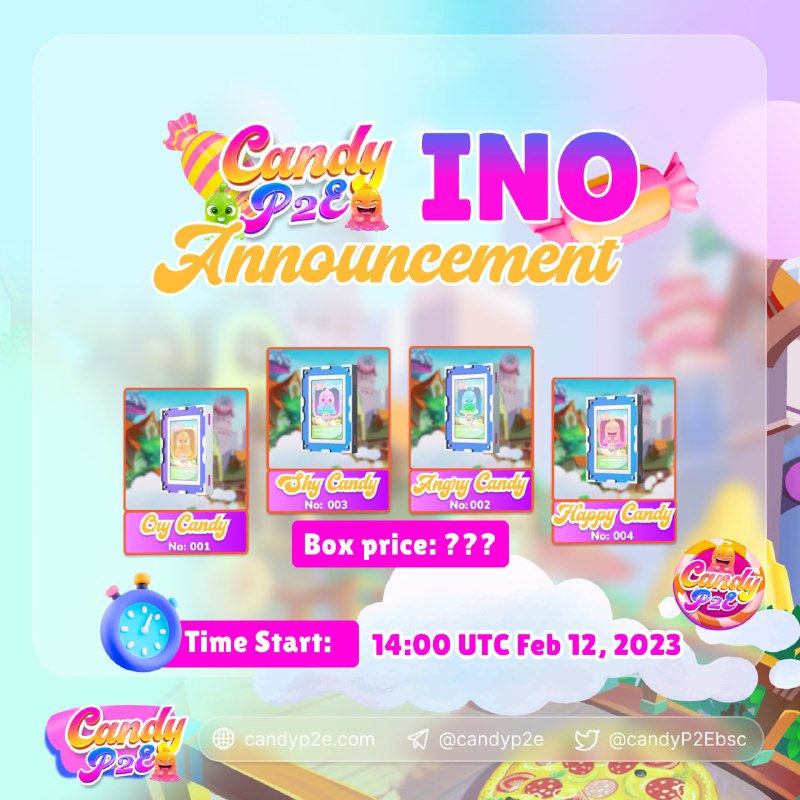 ***🍬*****CANDY P2E INO ANNOUNCEMENT*****🍬***