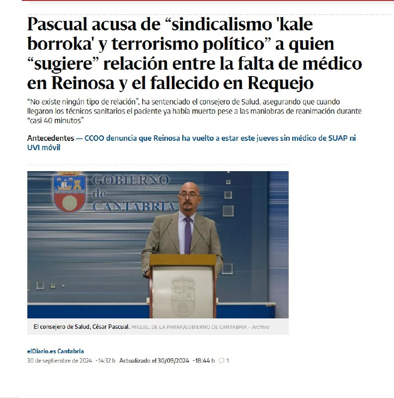 ***🤨*** La línea argumental del Gobierno …