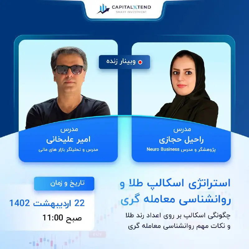 دوستان عزیز برای وبینار آموزش طلا …