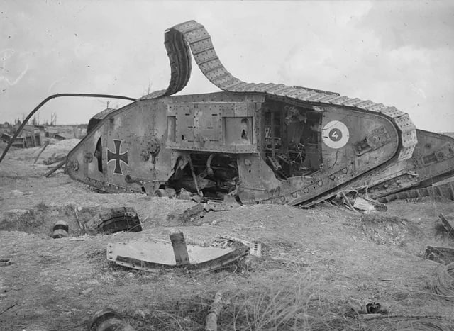 Captured British tanks in German service …