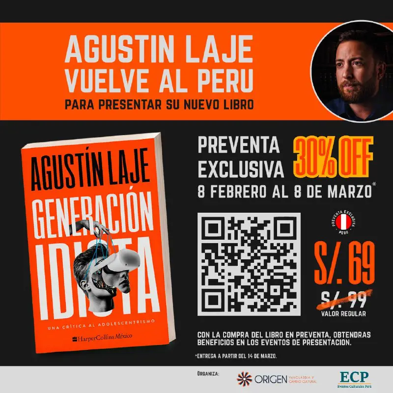 Agustín Laje vuelve al Perú!!! ***??*** …