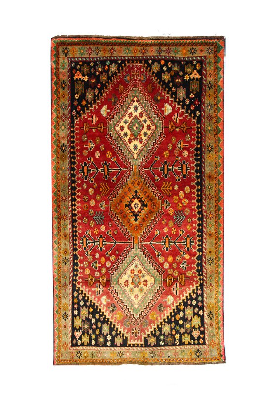 قالیچه دستبافت صادراتی قشقایی (118×228) سانتیمتر