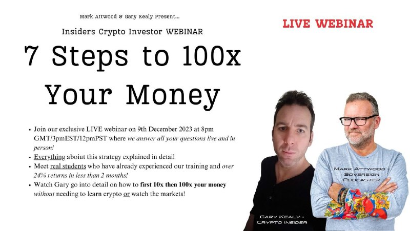 Free Webinar on Saturday night with …