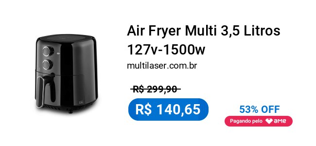 [Parcelado] [Ame por 140,65] Air Fryer …