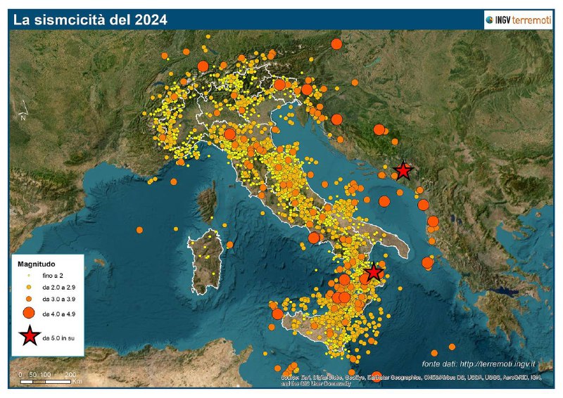 [#terremoti](?q=%23terremoti) ***📍***Nel 2024 quasi 17.000 eventi …