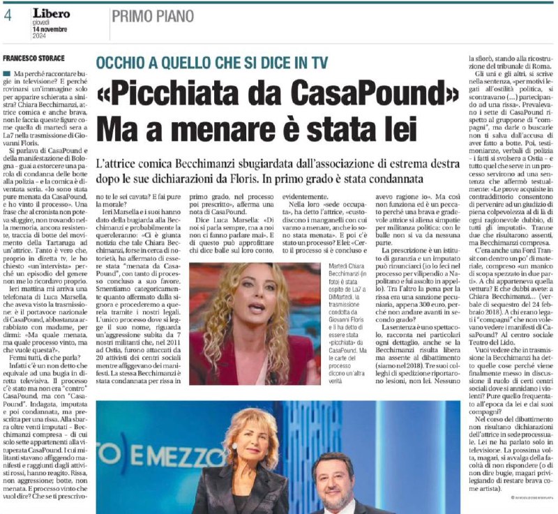 Ogni tanto su qualche giornale si …