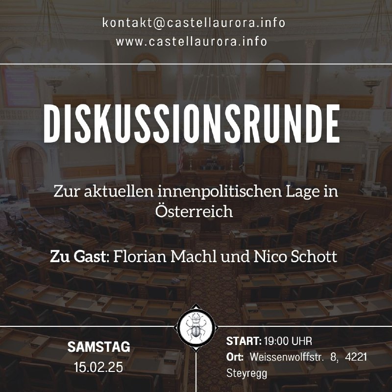 ***🗣*** **Diskussionsrunde zur aktuellen innenpolitischen Lage**