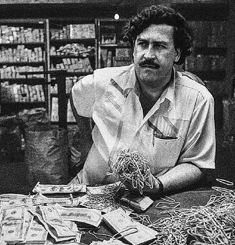 Pablo Escobar v jednom zo svojich …