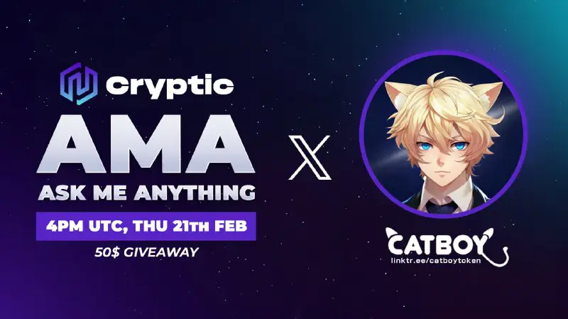 ***🎙***`AMA ANNOUNCEMENT WITH CATBOY`***‼️***