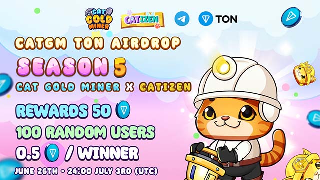 *****🎉***CATGM TON AIRDROP SEASON 5 ***🎉***