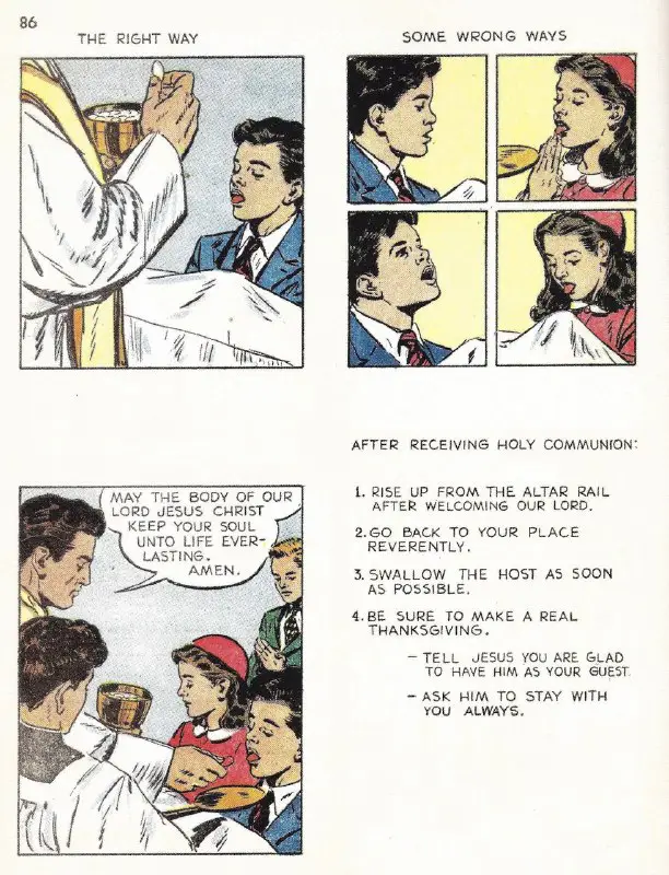 **How to recive the Holy Communion**