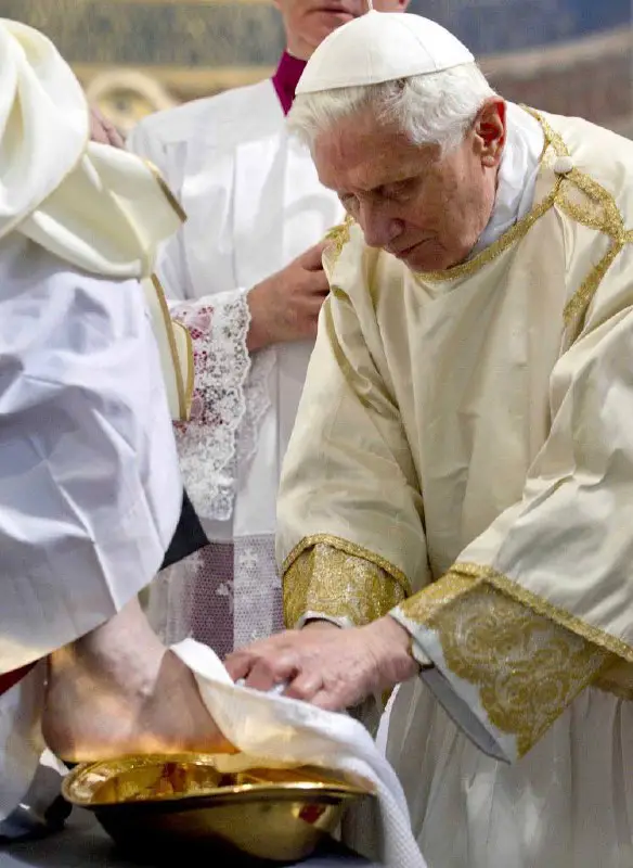 **Maundy (Washing of the Feet)**Pope Benedict …