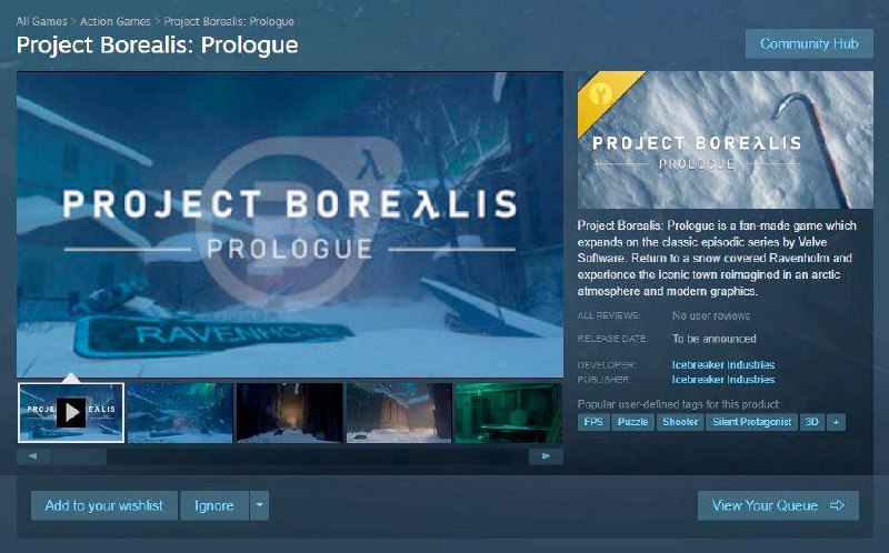 Фанатская модификация Project Borealis: Prologue появилась …