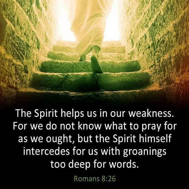 He takes the deepest prayers within …