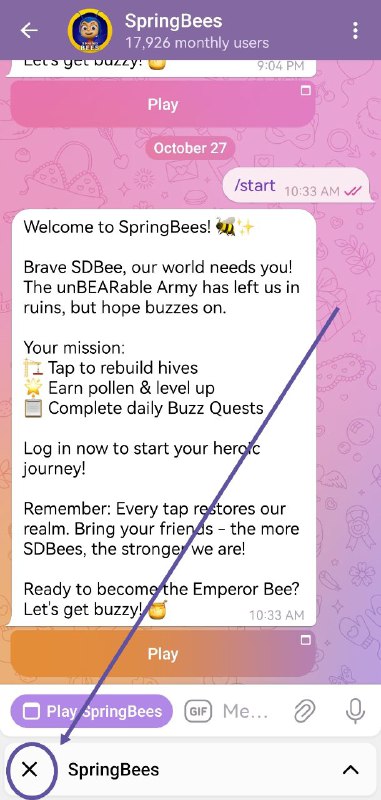 SpringBees ပိတ်ပြီး အသံမပိတ်ရင် အောက်နားက x လေးနဲ့ပိတ်လိုက်ပါ...