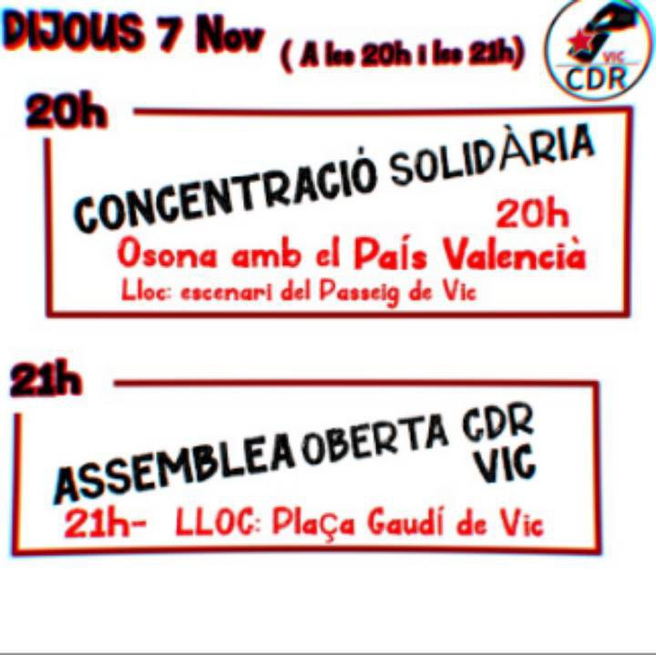 ***📣*** Dijous 7 de novembre,