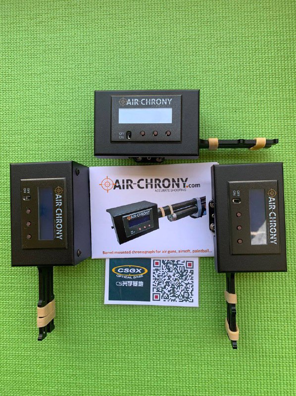 **弹道计时码表Air Chrony MK1，**弹道计时码表**Air Chrony MK1**是一种现代工具，在测量子弹的速度和动能。新型号MK1来自流行的型号MK3，但经过修改后可以直接安装在枪管上。