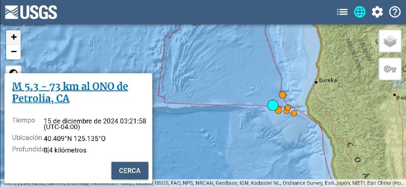 Sismo magnitud 5.3 sacude frente a …