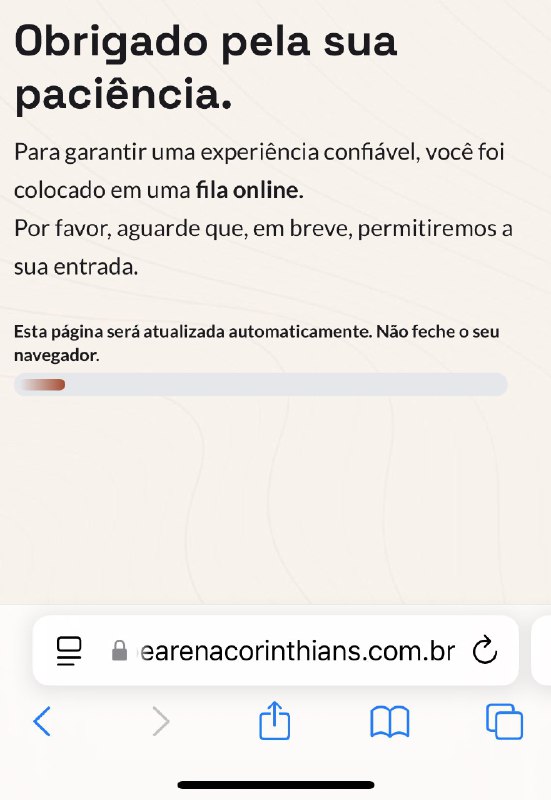 Agora foi criada uma fila on-line …