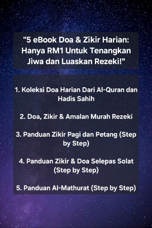 **"5 eBook Doa &amp; Zikir Harian: …