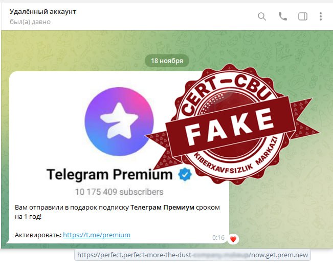 ***📱*** **Telegram messendjeri orqali soxta xabarlar …