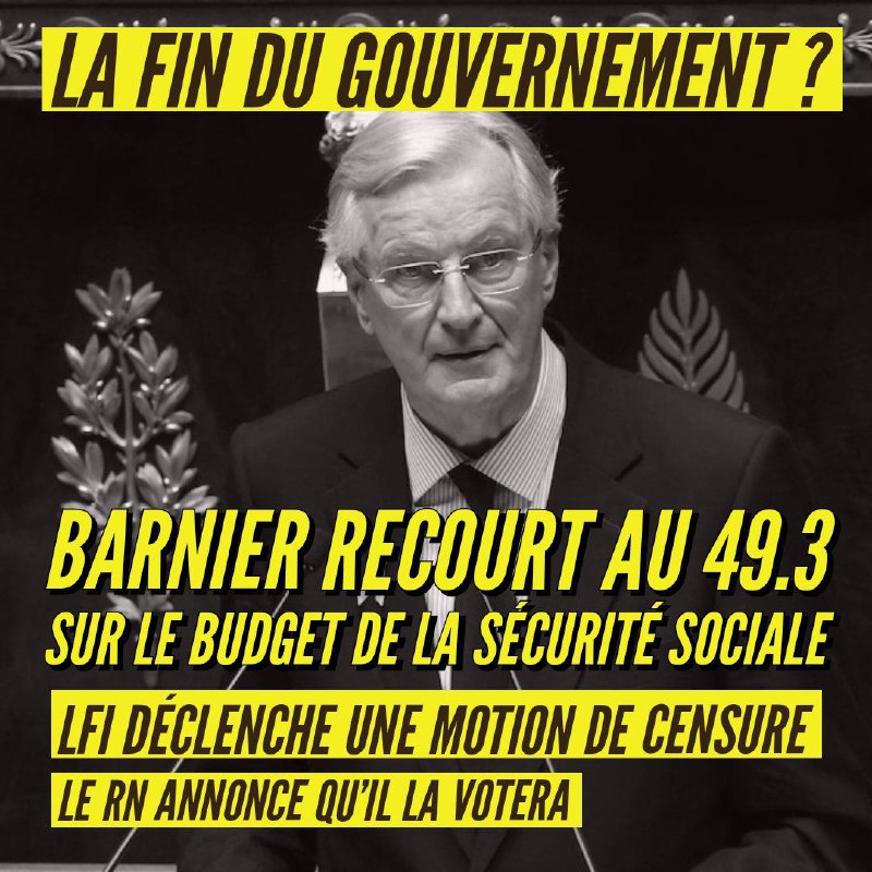 Le Premier ministre, Michel Barnier, a …