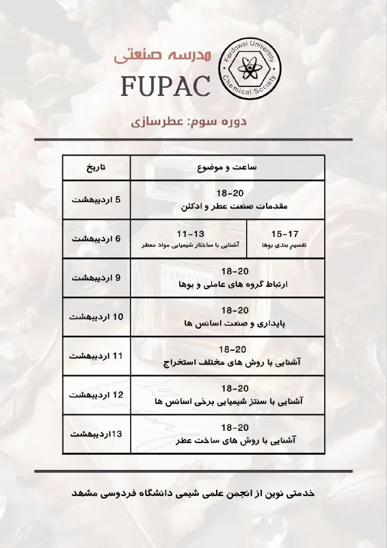 انجمن علمی کیمیاگران(شیمی) مرکز شهید بهشتی …