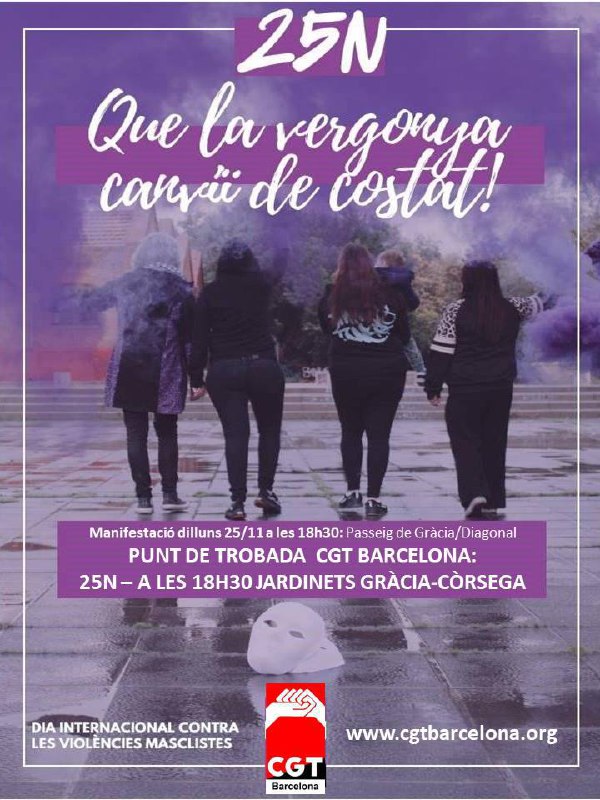 ***🔴******⚫️***El [#25n](?q=%2325n) ***🟣***denunciem les [#ViolenciesMasclistes](?q=%23ViolenciesMasclistes) ***🛑***