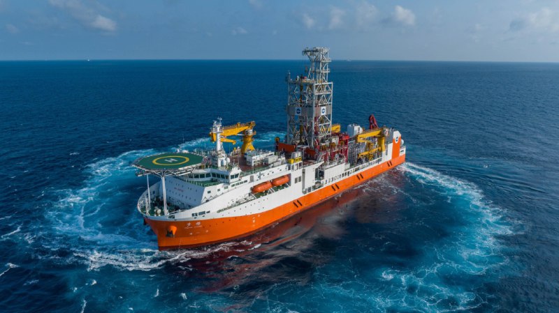 **China's first deep-ocean drilling vessel capable …