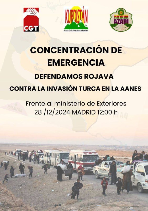 ***⚠️***CONCENTRACIÓN URGENTE - Defendamos Rojava contra …