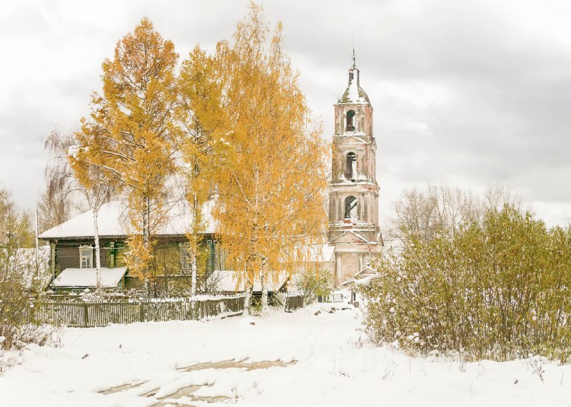 Вчера была осень.