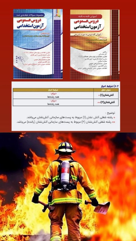 ***?***منابع دروس عمومی آزمون آتش نشانی