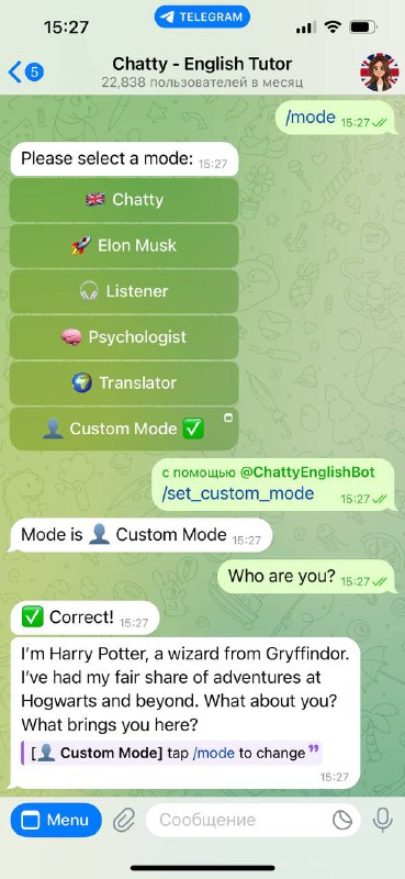 We have added new modes for …