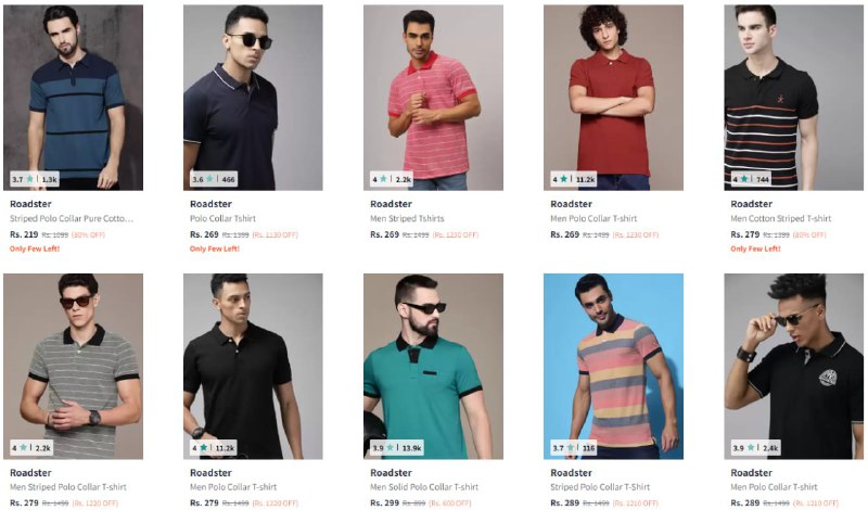 Up to 80% Off On Roadster …