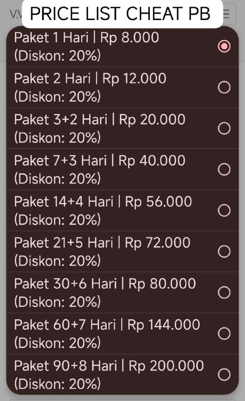 Harga diskon yaa 20%