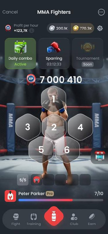 ***🥊*****Ежедневное комбо** от [MMA](https://t.me/mmafightersbot/game?startapp=ref1064758506) [FIGHTERS](https://t.me/mmafightersbot/game?startapp=ref1064758506)