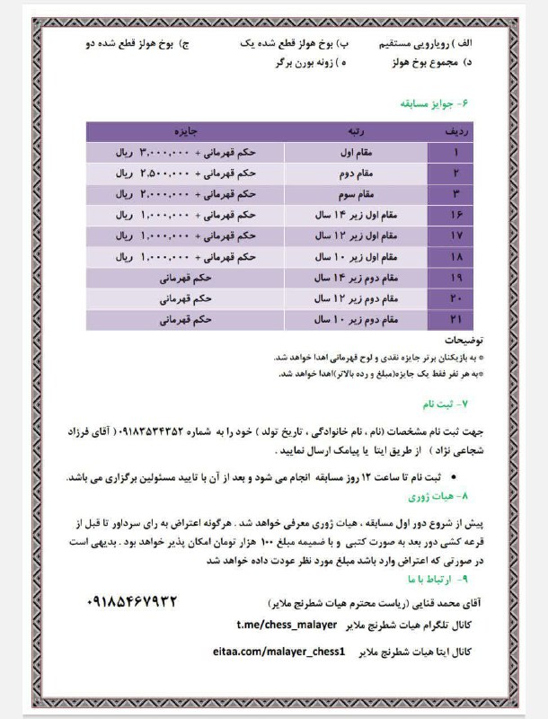 هیئت شطرنج ملایر