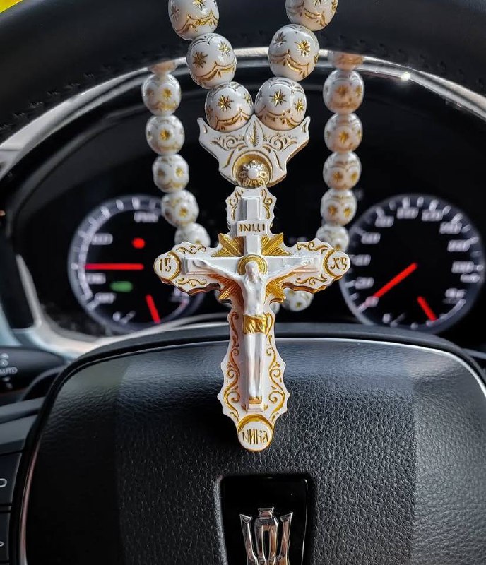 ***📿***Четки Распятие в цвете белое золото …