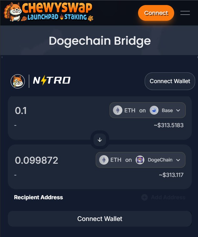 Added a Bridge page for [#Dogechain](?q=%23Dogechain) …