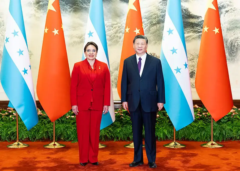China and Honduras on Monday issued …