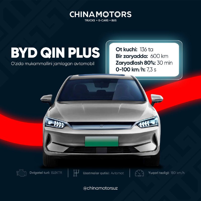 **BYD Qin Plus - ҳаммадан илғор …